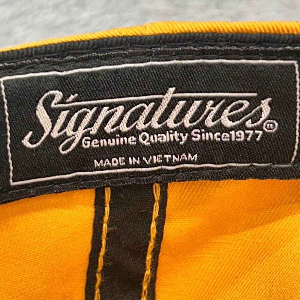 Missouri Tigers Mizzou Mens Yellow Signatures Snapback Hat NCAA OSFA - Picture 9 of 10